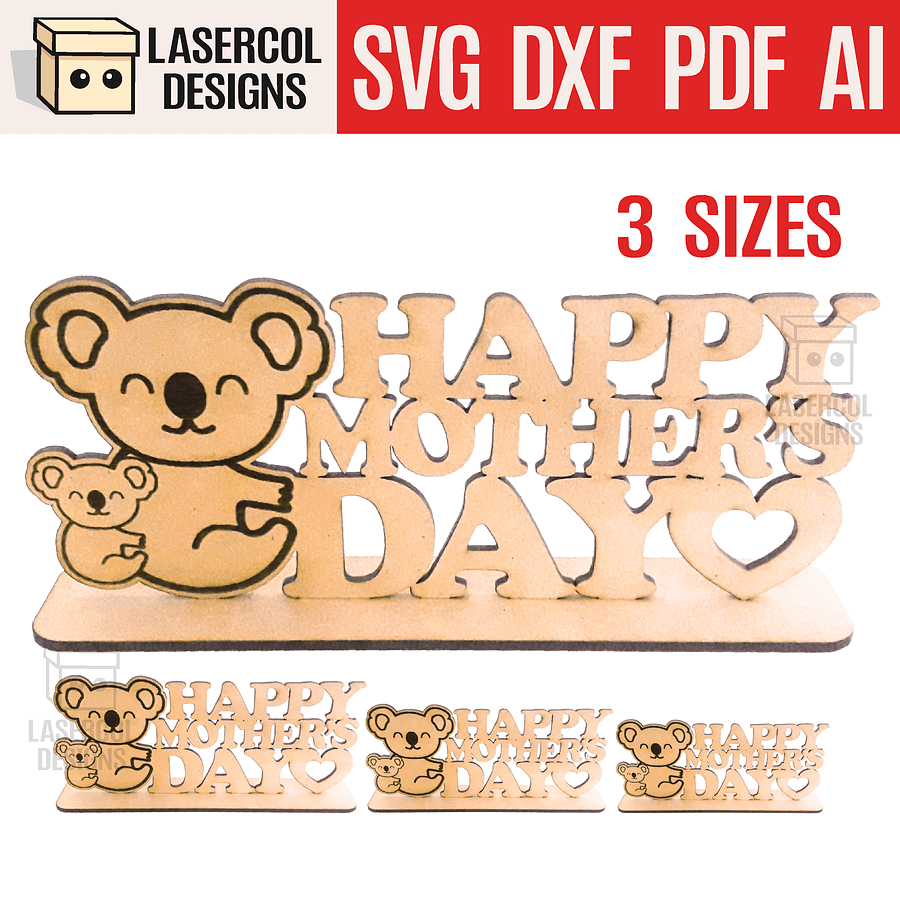 Mother's Day Gift Plaque Bundle (Set 1-2-3-4) - Laser Cut Files product image (6)