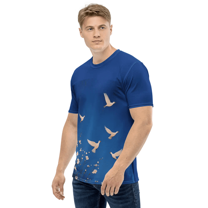 Skyward Serenity All-Over Print Tee. Japanese Art Style product image (2)