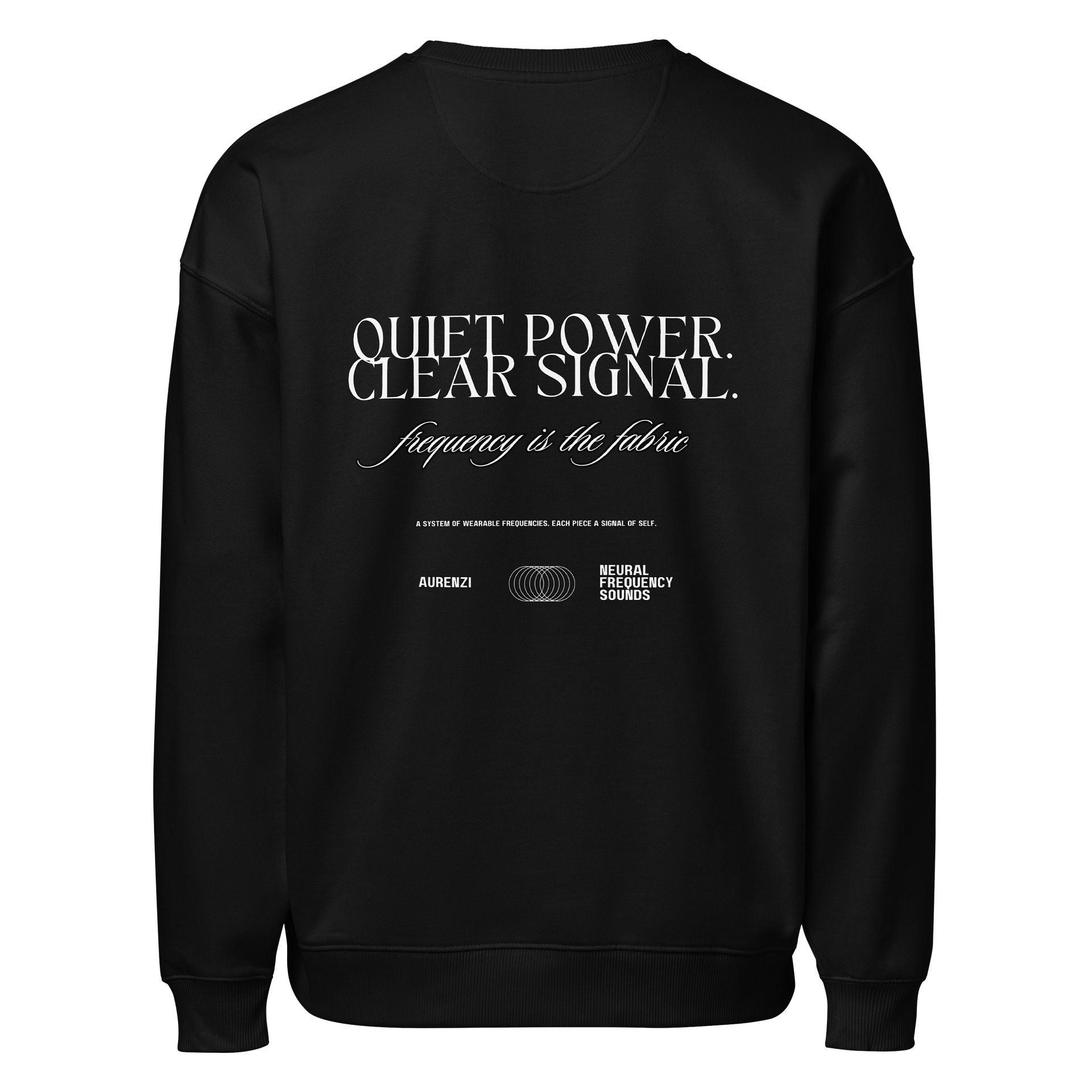 Quiet Power Crewneck – Black Signal / Capsule 01 product image (2)