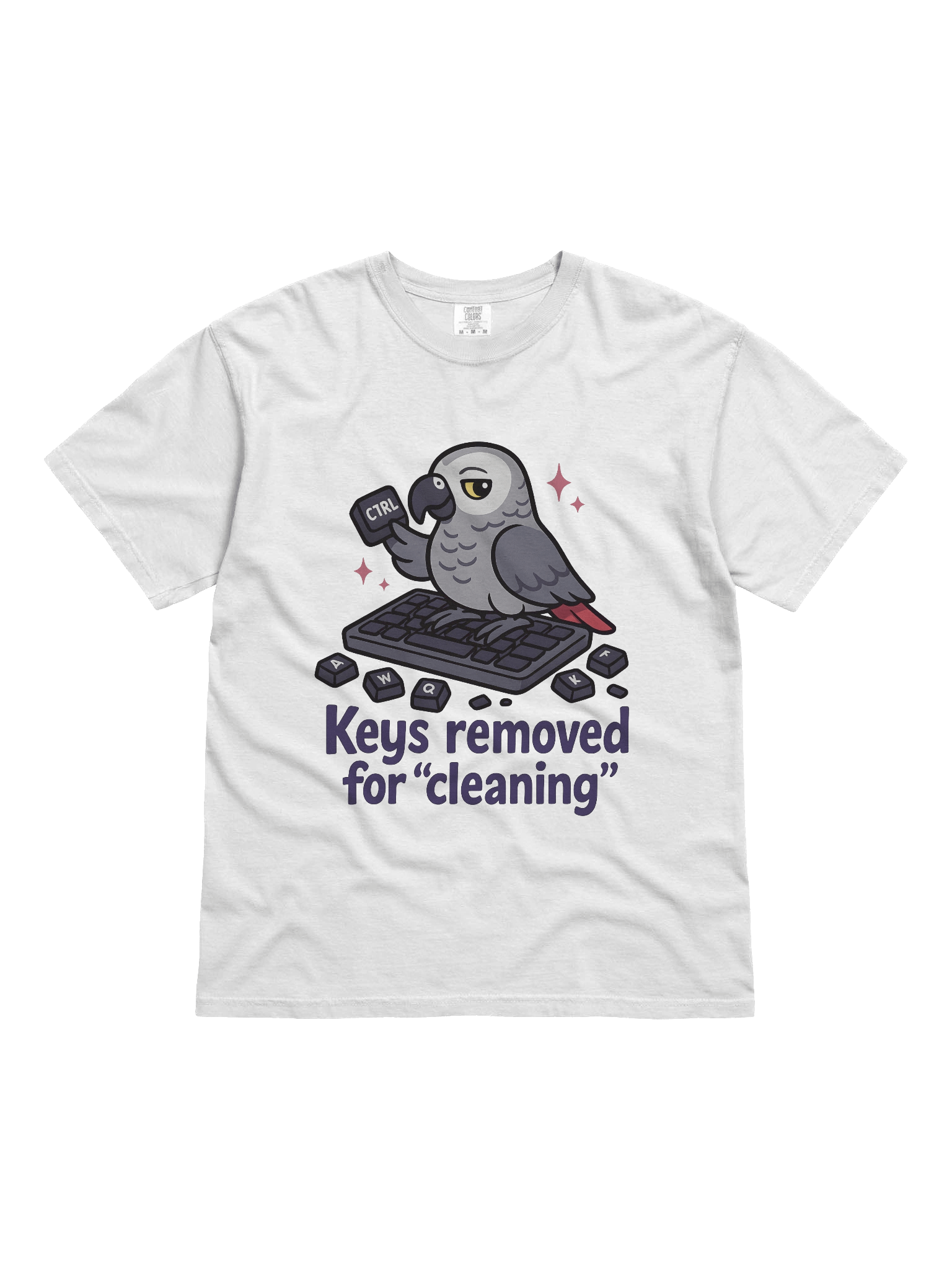 Keyboard "Helper" White T-shirt product image (1)