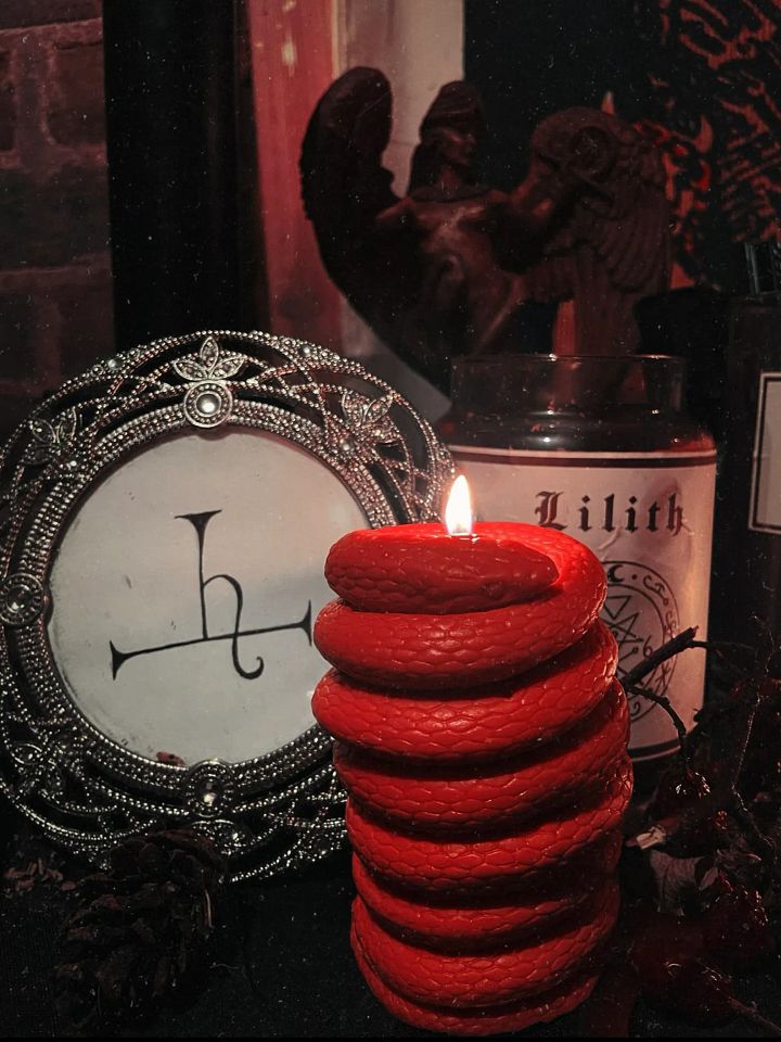 Red Snake Candle product image (1)