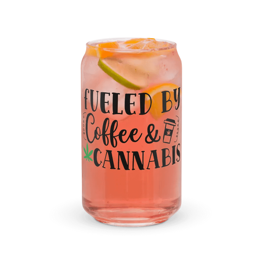 'Fueled by Coffee & Cannabis' Glass product image (7)