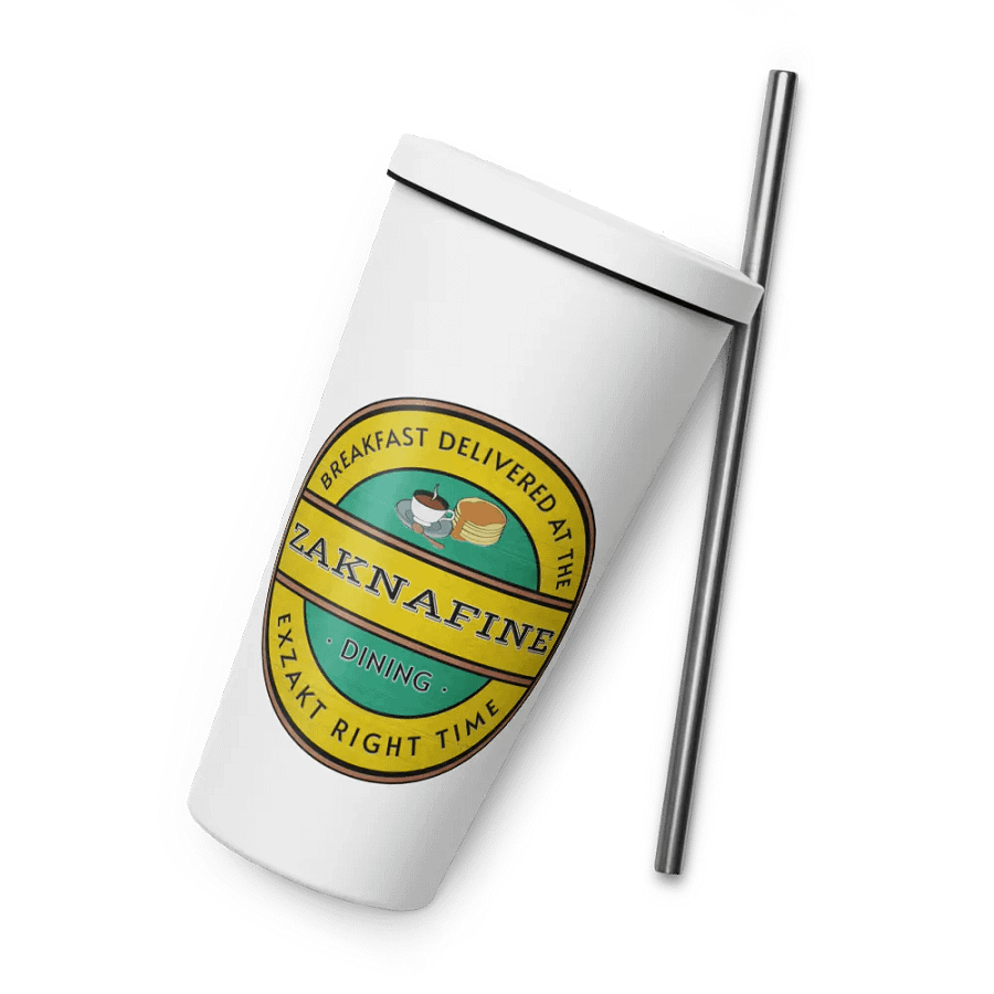 Zaknafine Dining Insulated Tumbler with a Straw product image (3)