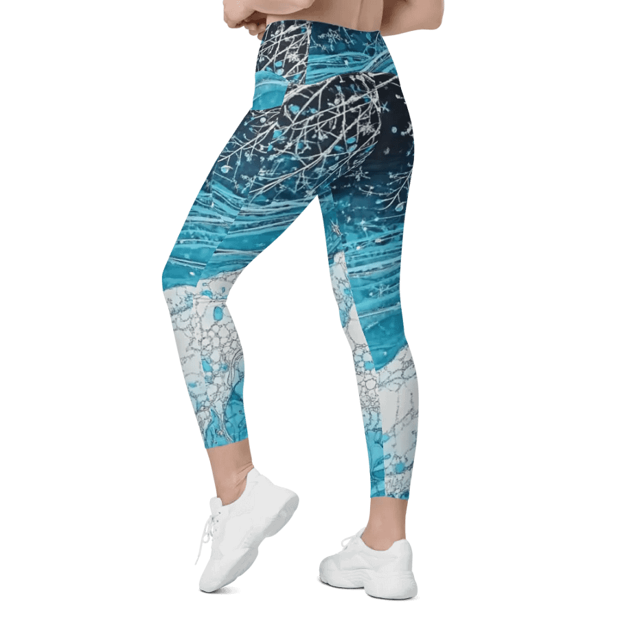 Winter Frost, Crossover Leggings with Pockets product image (7)