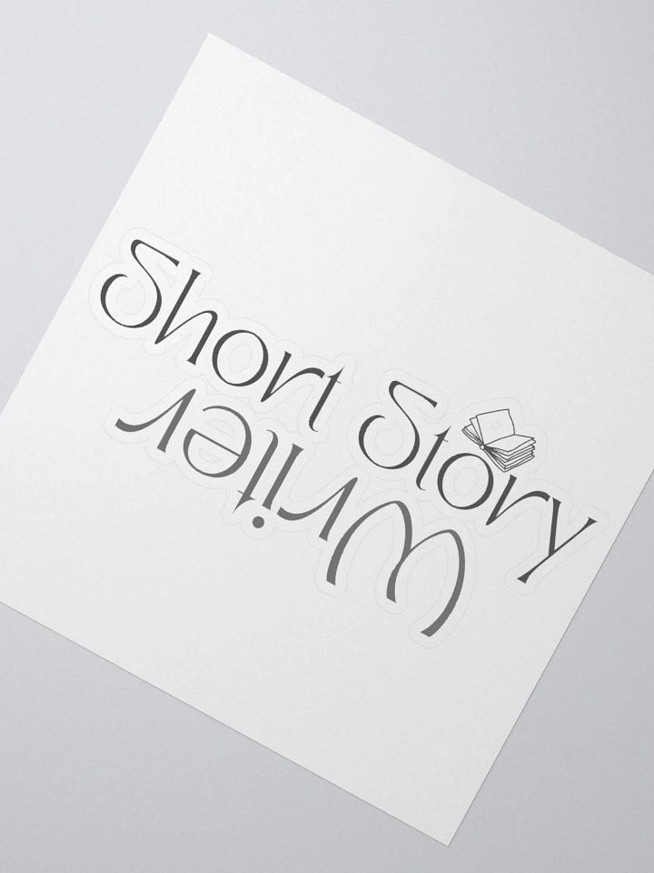 Short Story Writer Reflection Text Stickers product image (2)