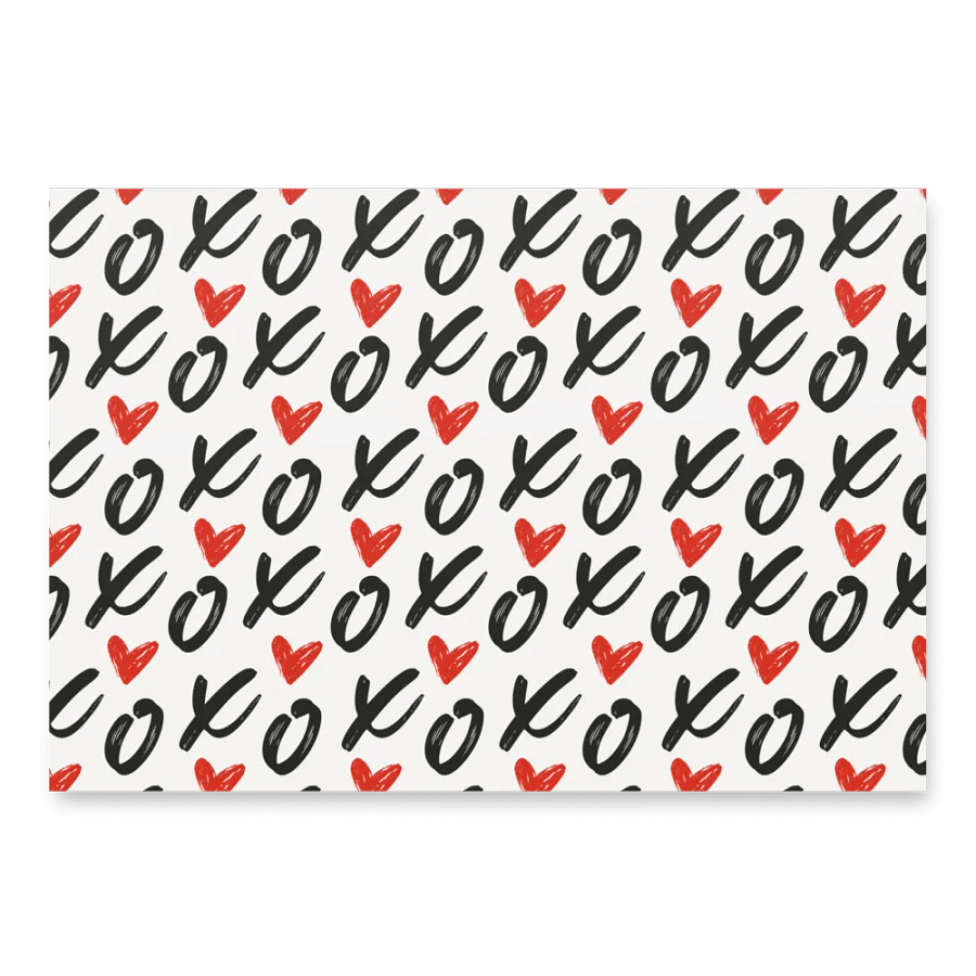 Whimsical Love Doodles Valentine Wrapping Paper – Set of 3 product image (6)