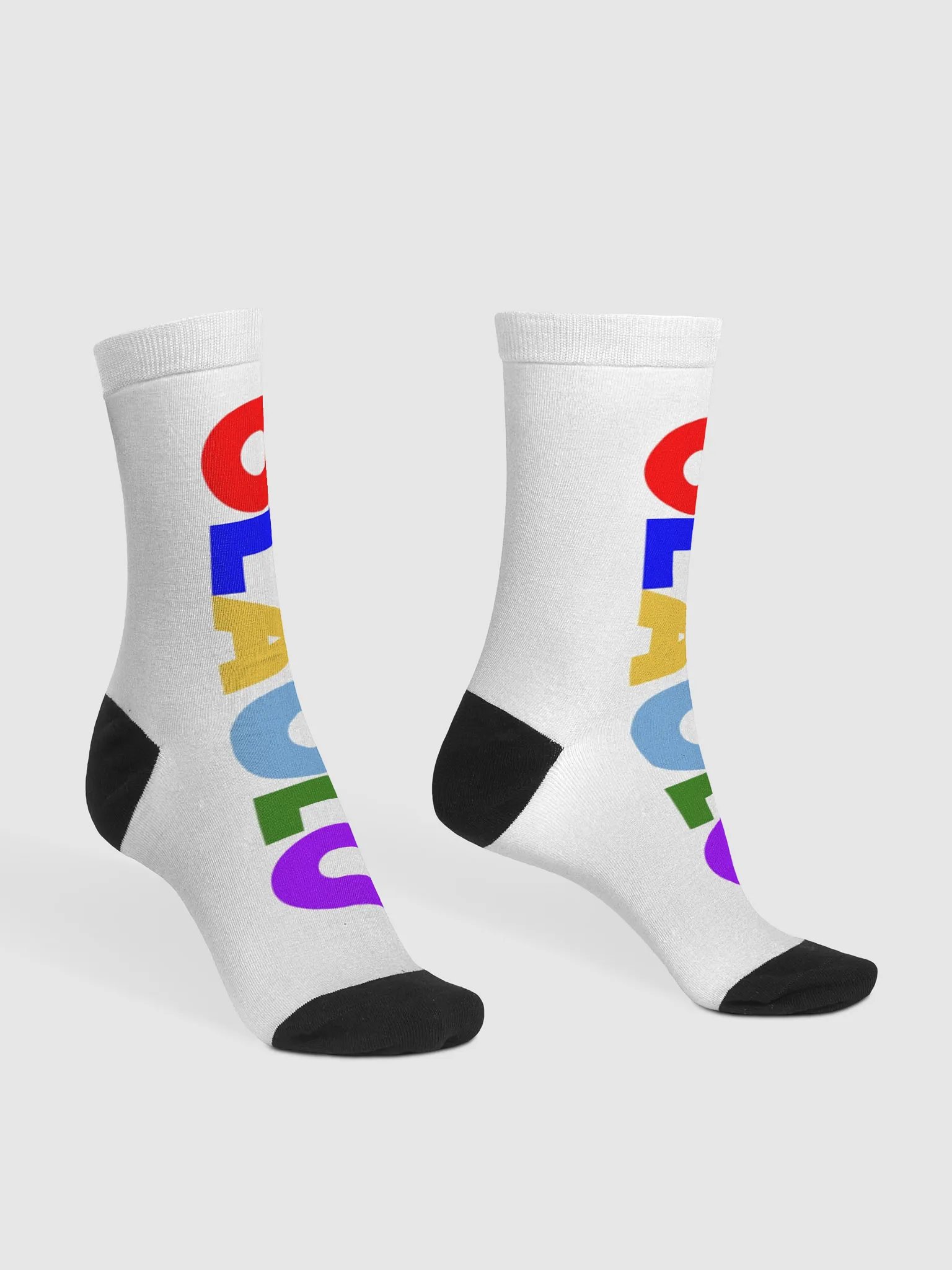 Vibrant Reversible OLAOLU Crew Socks product image (3)