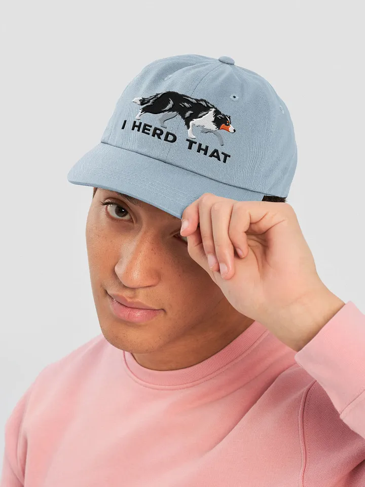 I Herd That Classic Dad Hat(Embroidered) of a Border Collie(Tricolor) product image (18)
