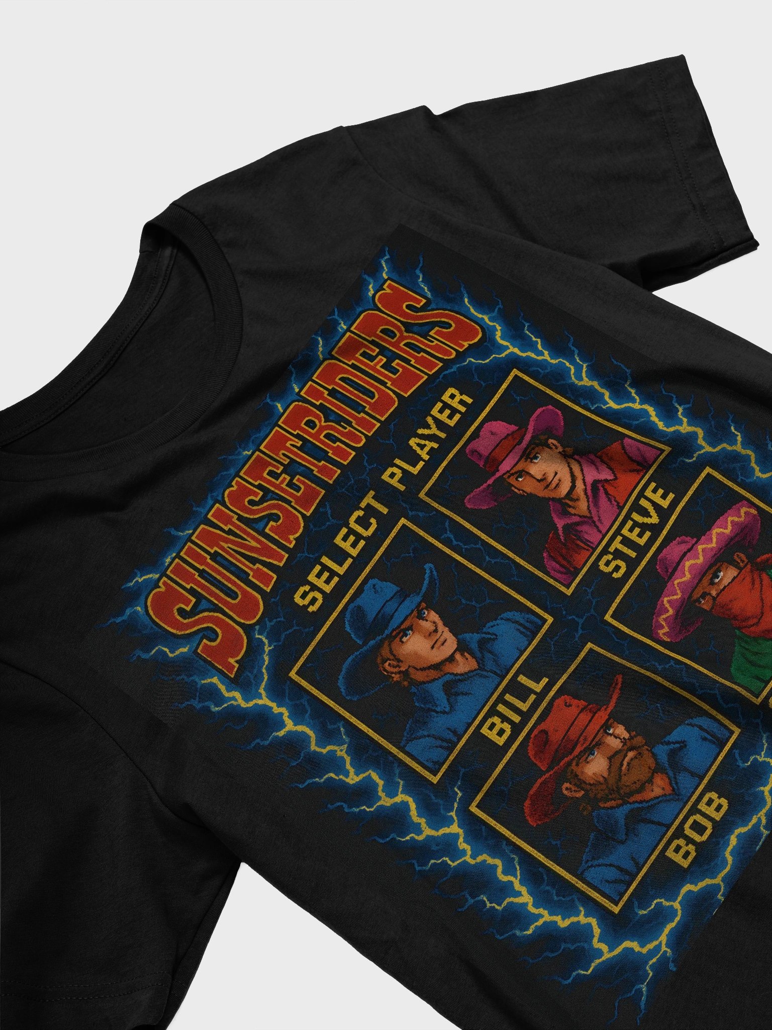 Sunset Riders Pixel Art T-Shirt product image (26)