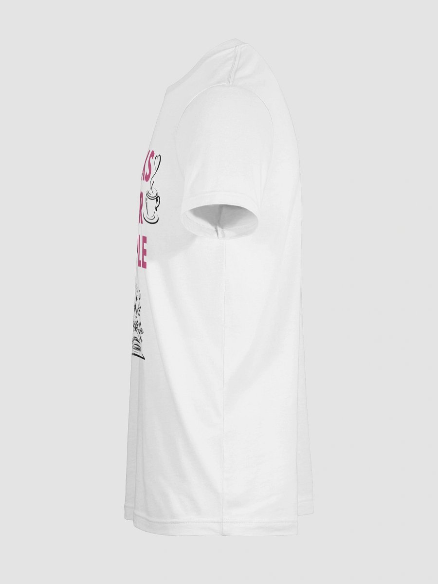 Books Over People – Aesthetic White Bella+Canvas T-Shirt product image (11)