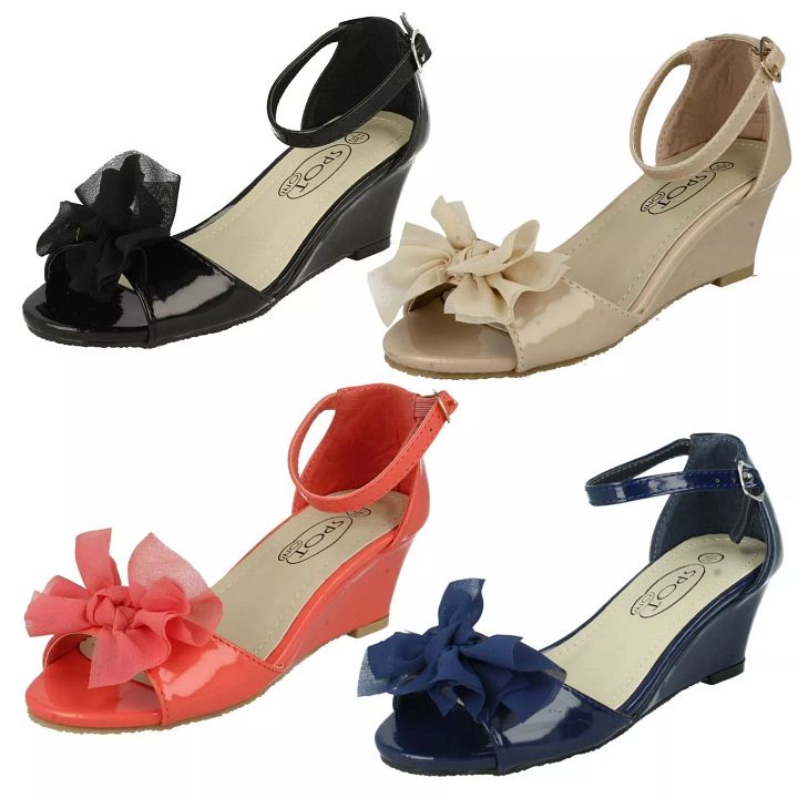 Girls Spot On Summer Wedge 'Sandals' product image (1)