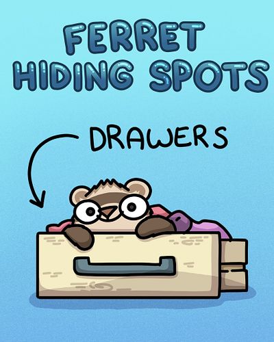 Also not listed, the crevices of your heart and behind your kitchen unit... 🙃
What your pets favourite hideout? #Webcomics #f...