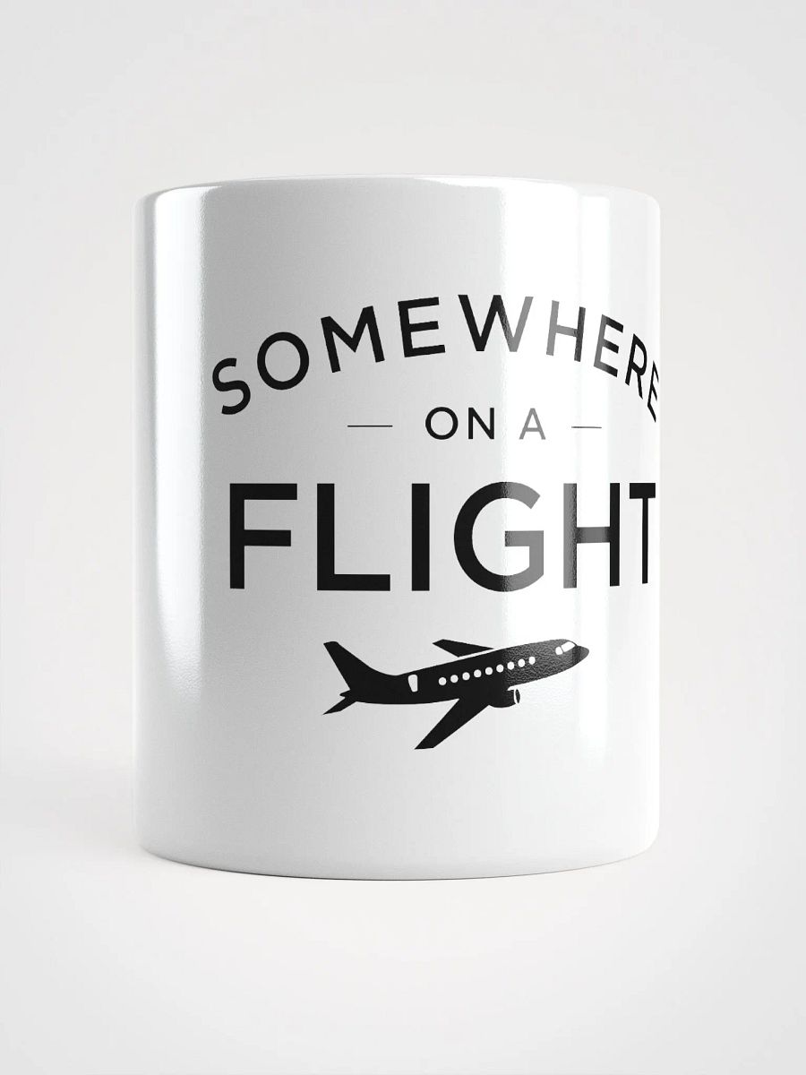 Somewhere on a Flight Mug - White product image (2)