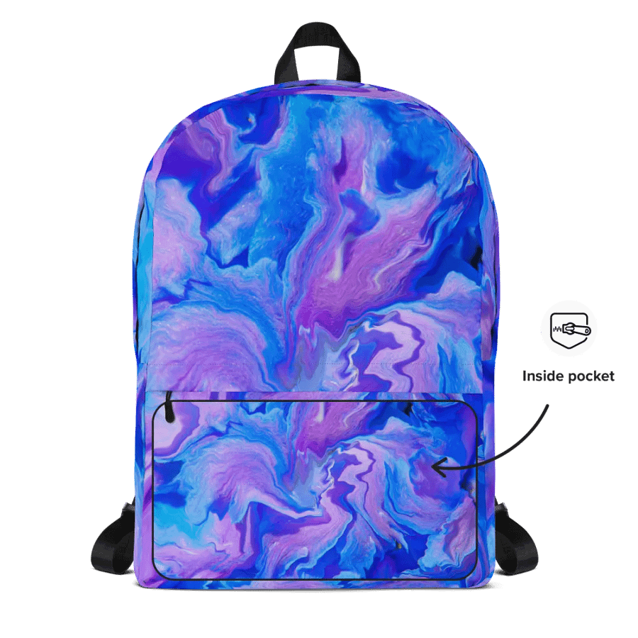 Violet vortex All over print Backpack product image (12)