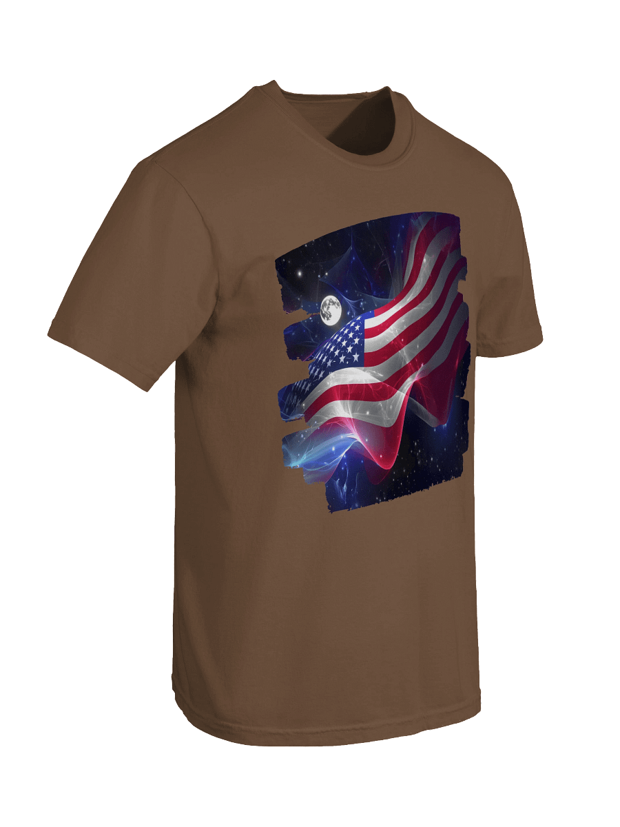 Flying High America Flag Heavyweight Cotton T-Shirt product image (87)