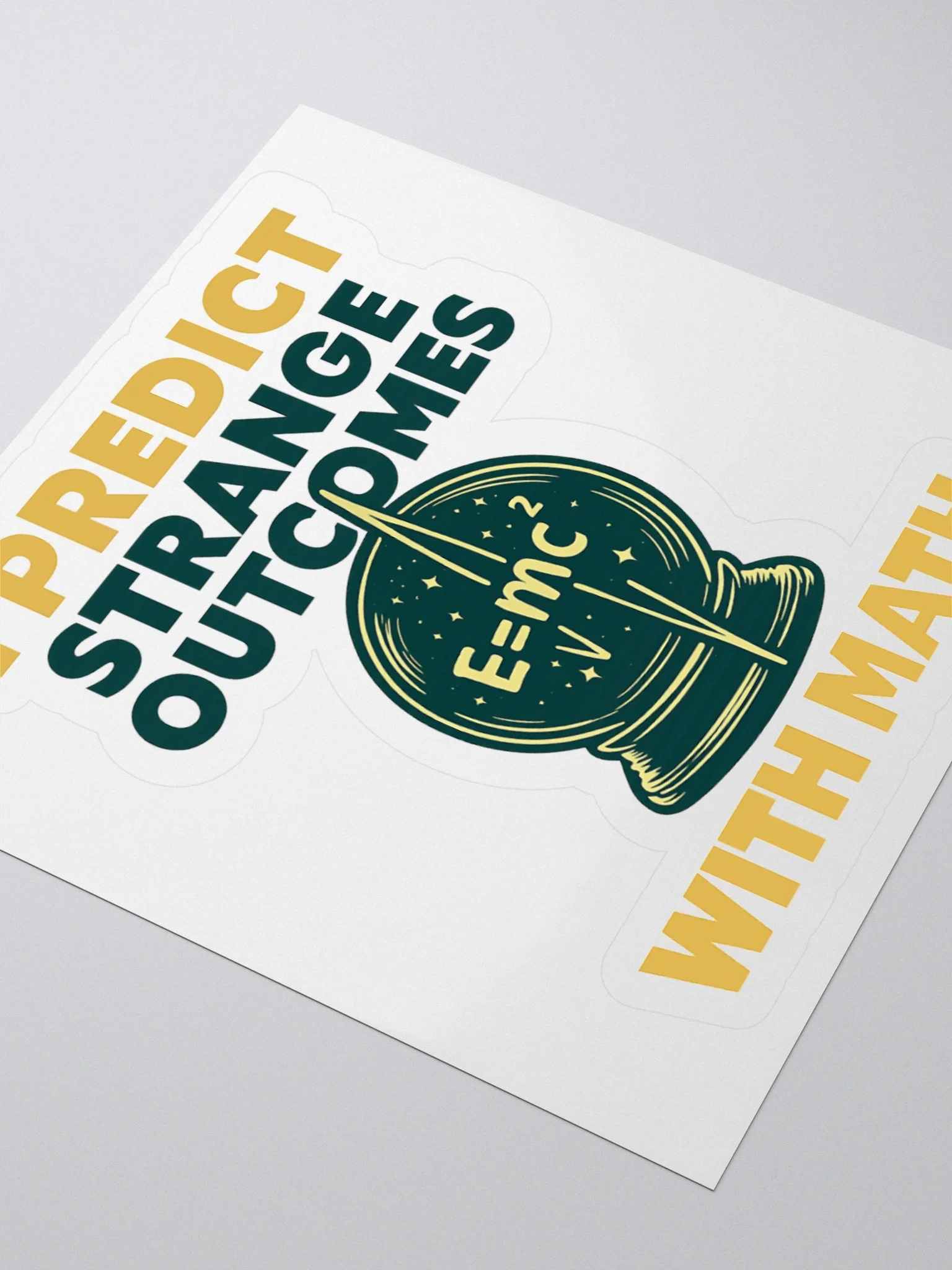 E=mc² Crystal Ball Sticker product image (8)