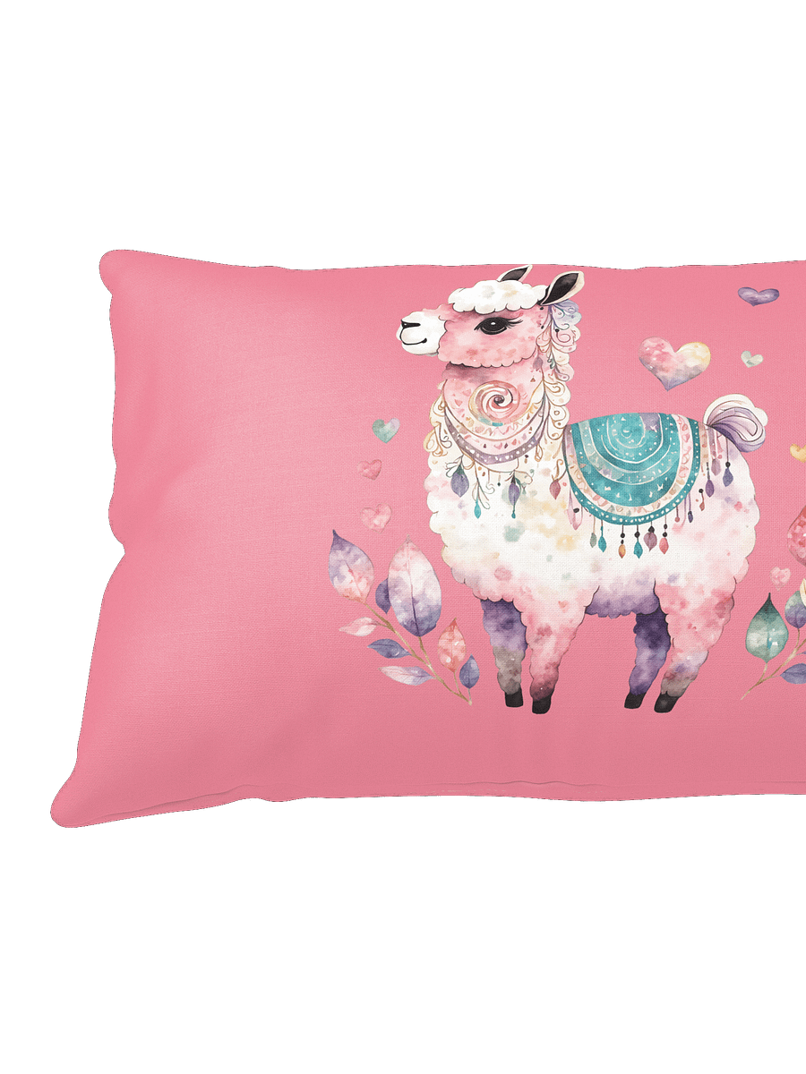 Whimsical Llama Throw Pillow – “Love Never Fails” Reversible Design product image (5)