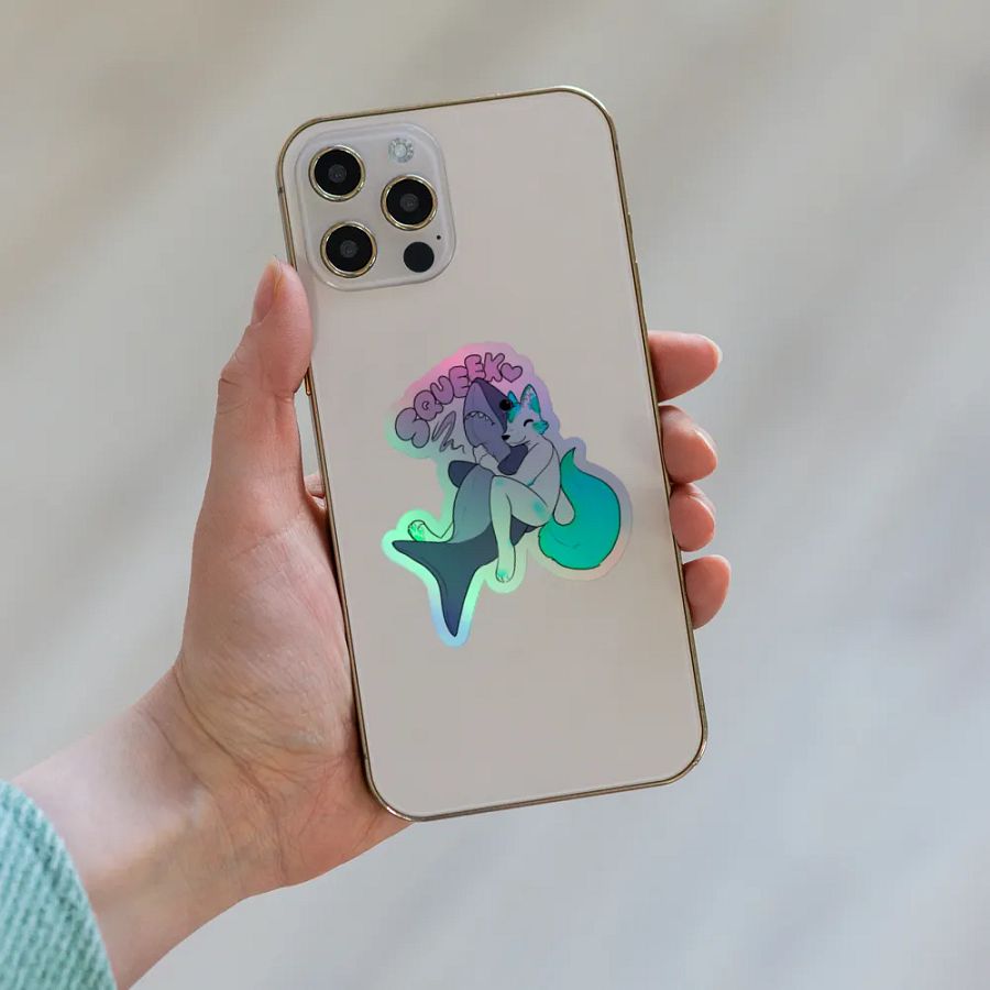 Fisk & Shark Holographic Sticker product image (8)
