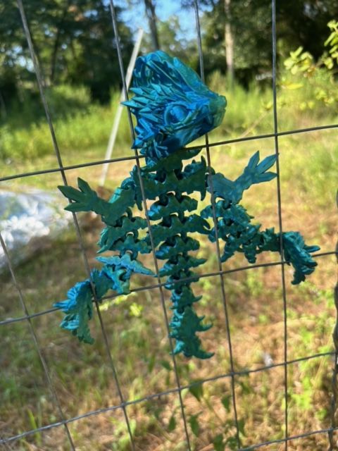 Articulated Jellyfish Dragon (Silk Blue and Green) product image (1)
