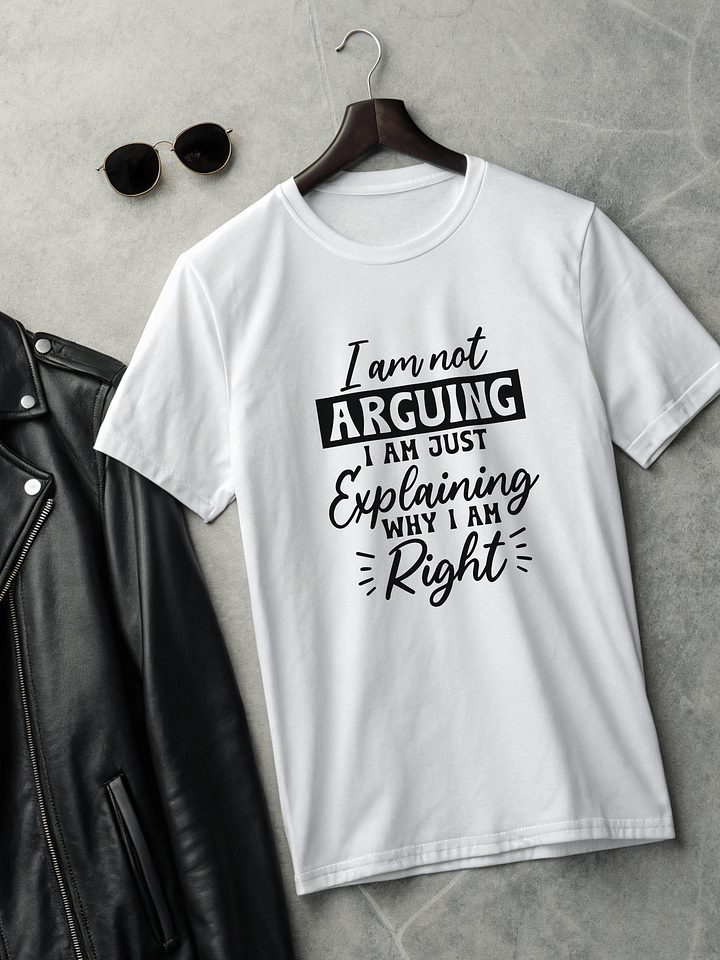 I Am Not Arguing I Am Just Explaining Women White T-Shirt product image (2)