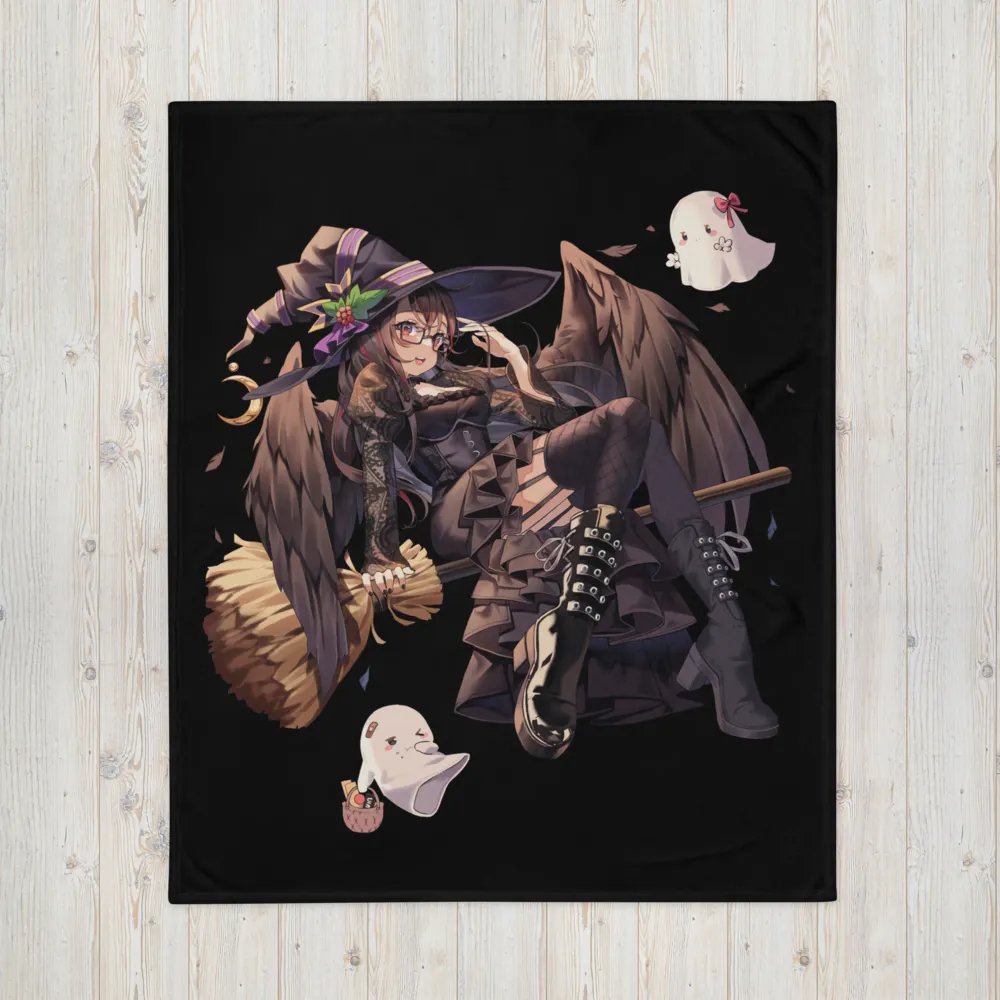 Halloween Broom Ride Blanket product image (2)