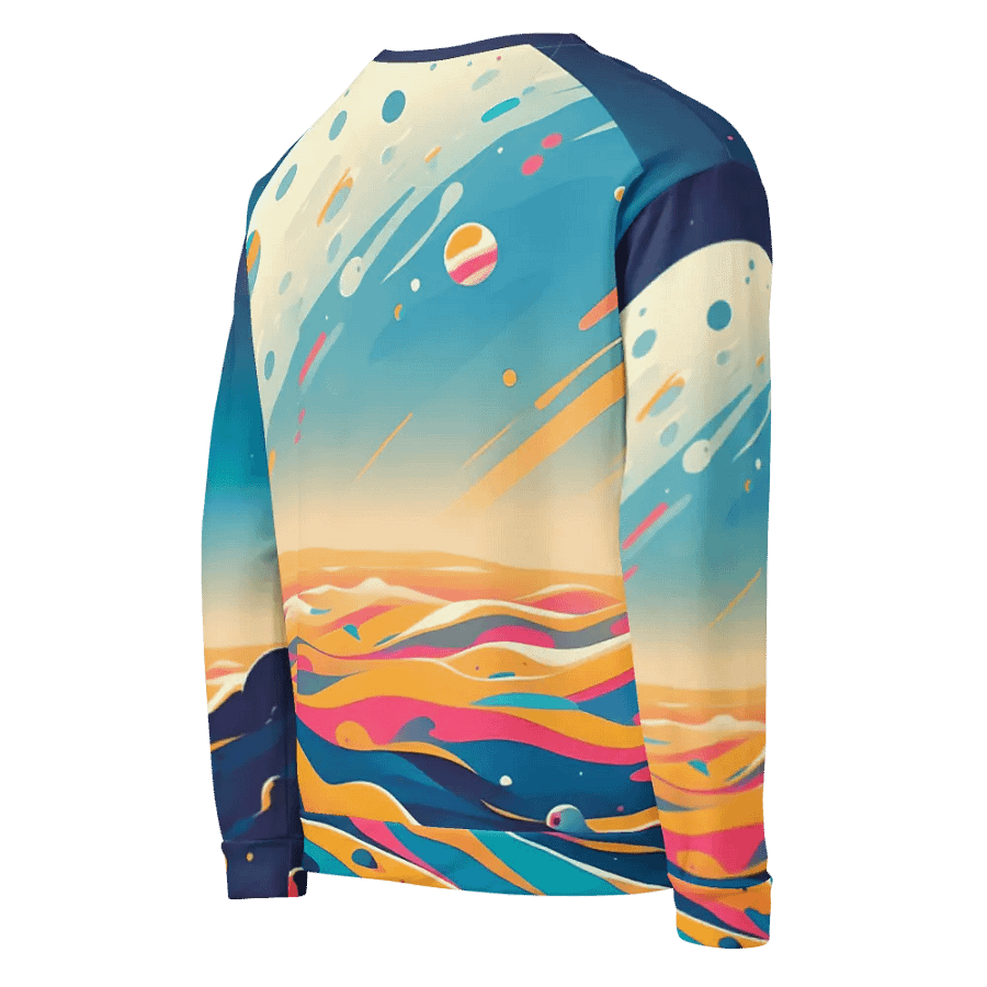 Astronaut All-Over Print Recycled Unisex Sweatshirt product image (10)