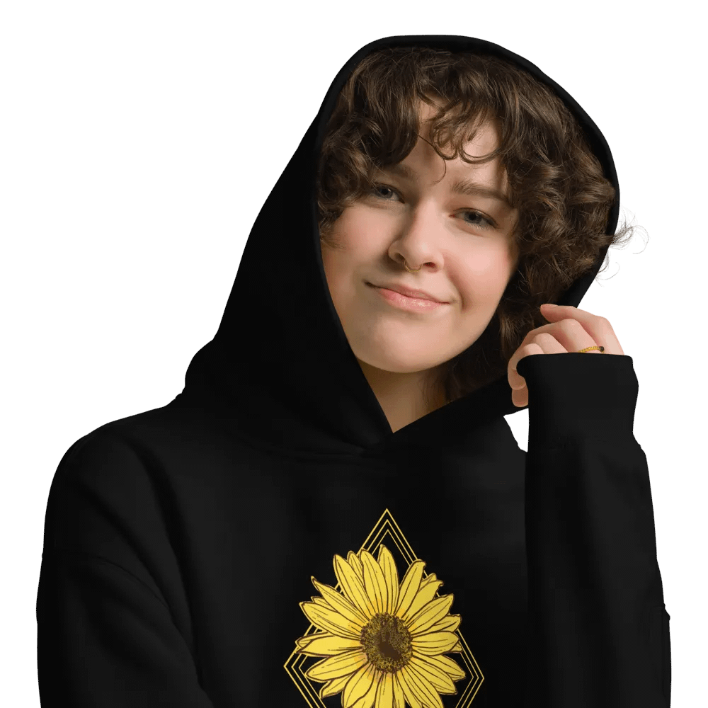 Helianthus Sunflower Unisex Premium Oversized Hoodie product image (2)