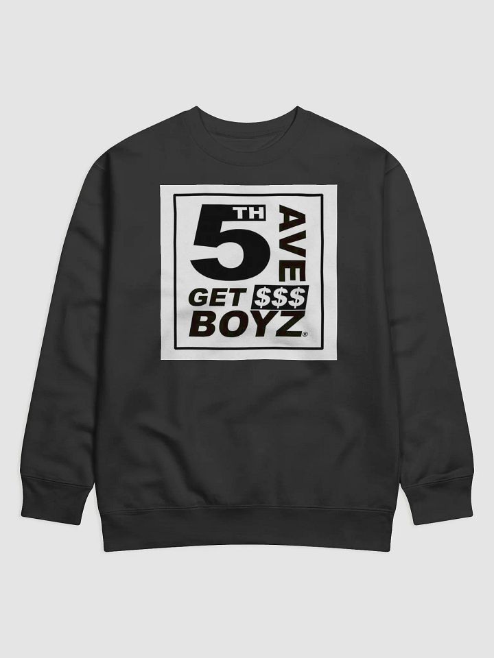 5th Ave Get $$$ BOYZ Crew Sweater Black product image (1)