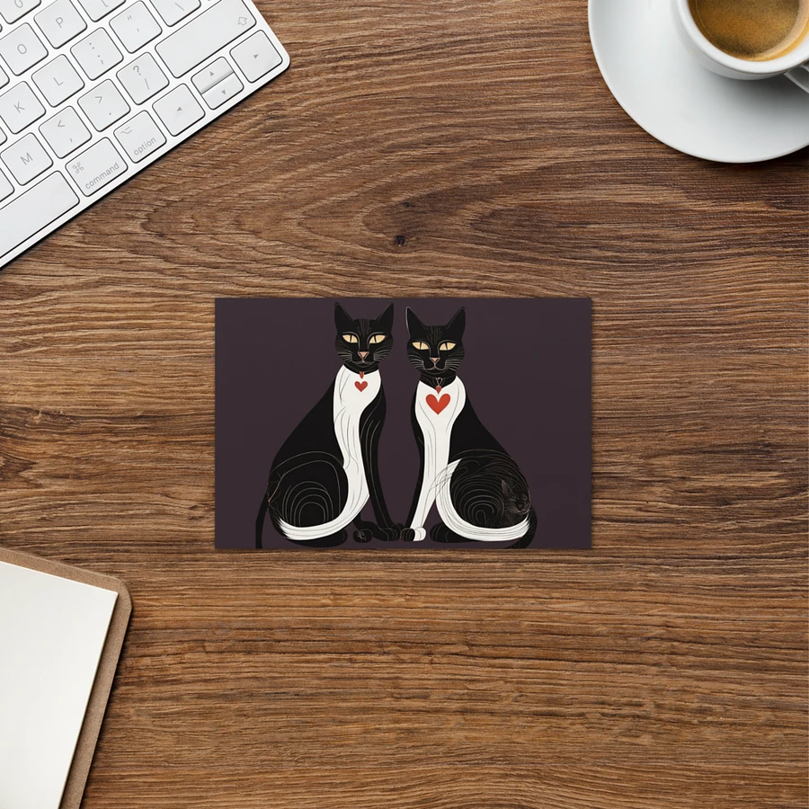 BLACK & WHITE TUXEDO LOVE CATS product image (2)