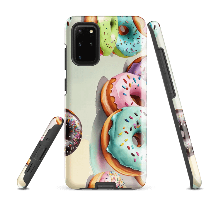 Tough Phone Case for Samsung® - Whimsical Pastel Watercolor Donuts product image (2)