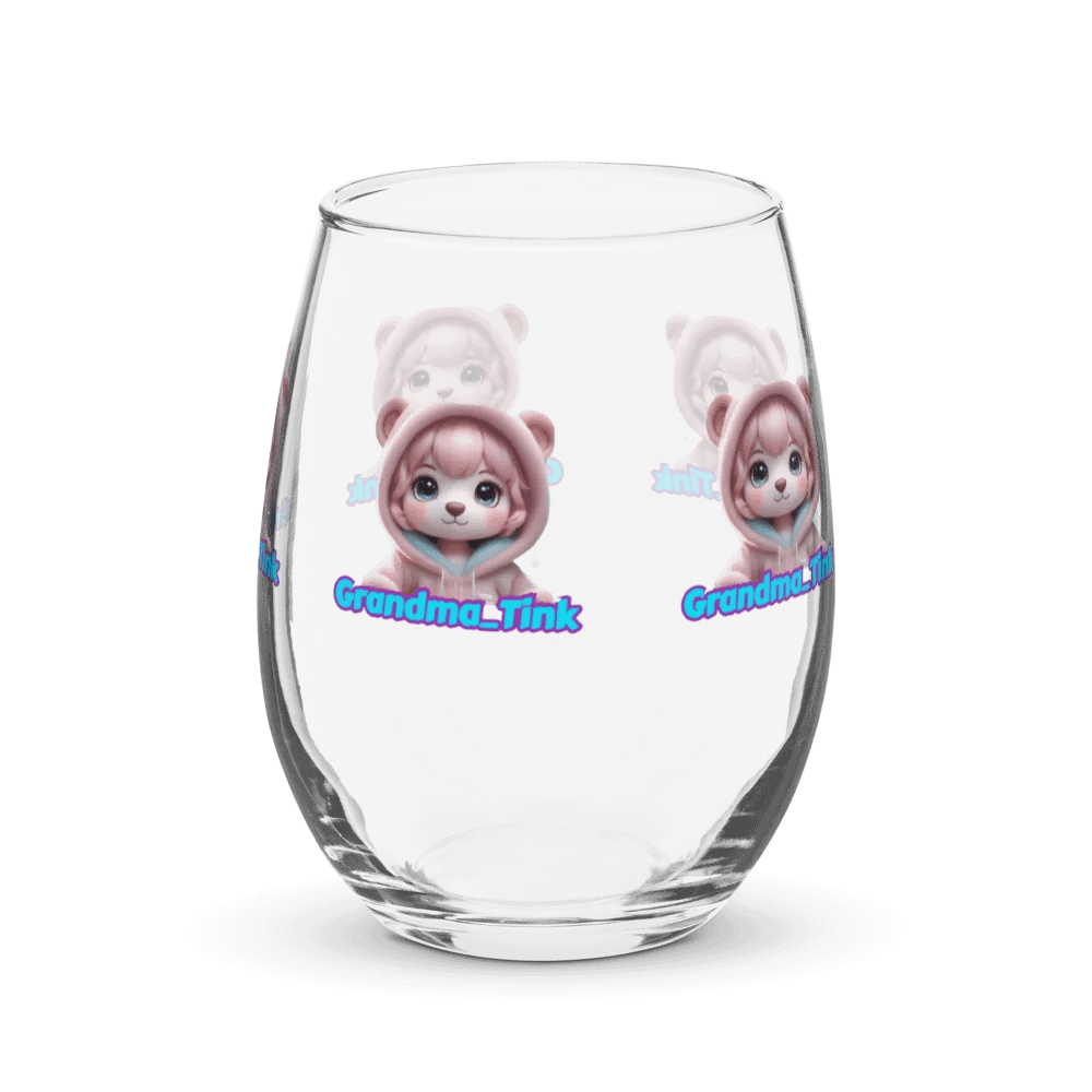 Grandma Tink's Bear Stemless Wine Glass product image (3)