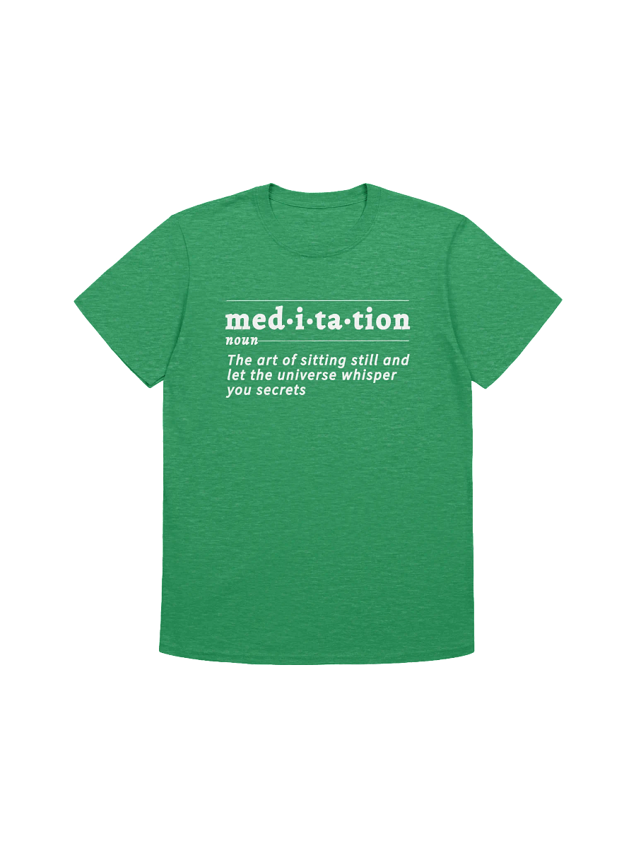 Meditation Definition Unisex Tee wht product image (1)