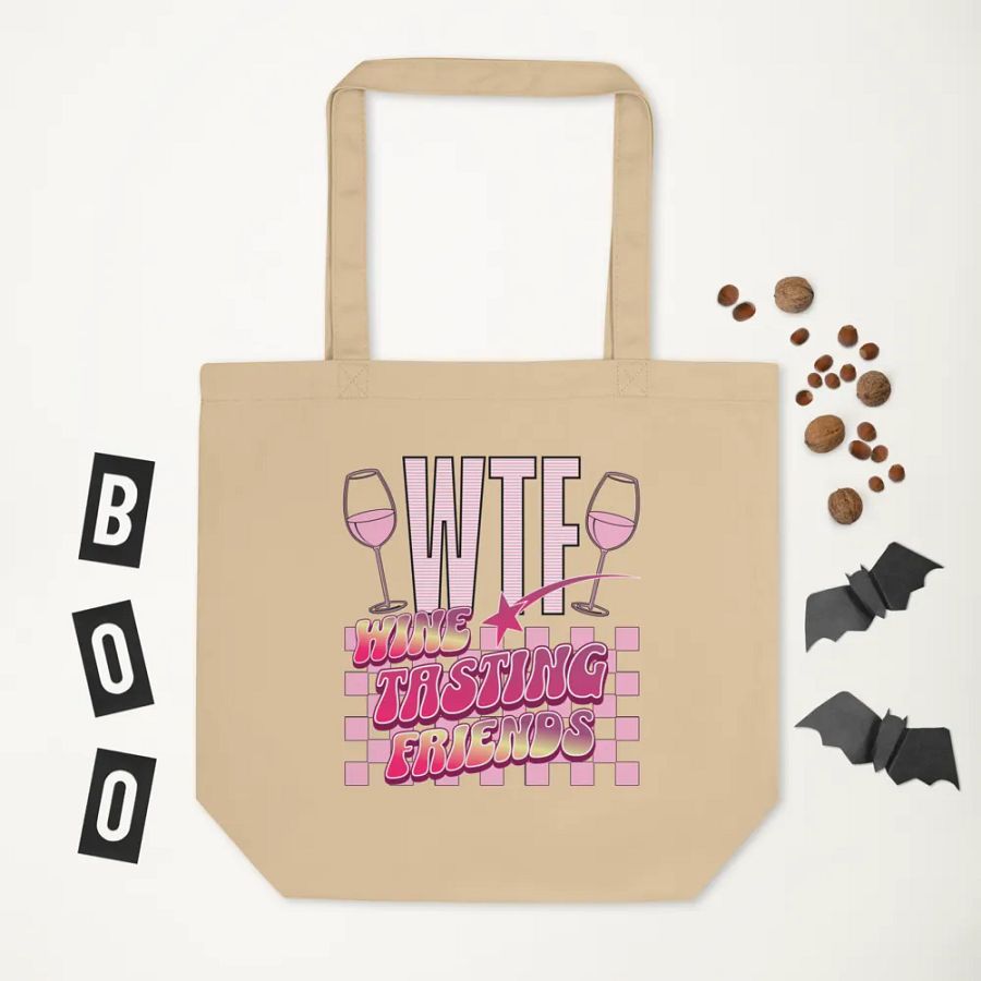 WTF Wine Tasting Friends Tote Bag product image (5)