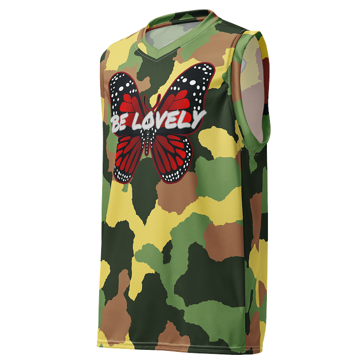 Be Lovely Butterfly Recycled Women and Men Basketball Jersey product image (1)