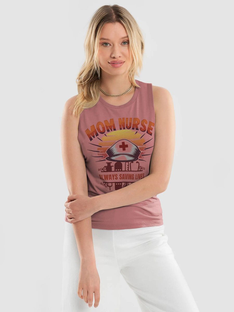 Sunset Nurse Mom Flowy Muscle Tank product image (18)