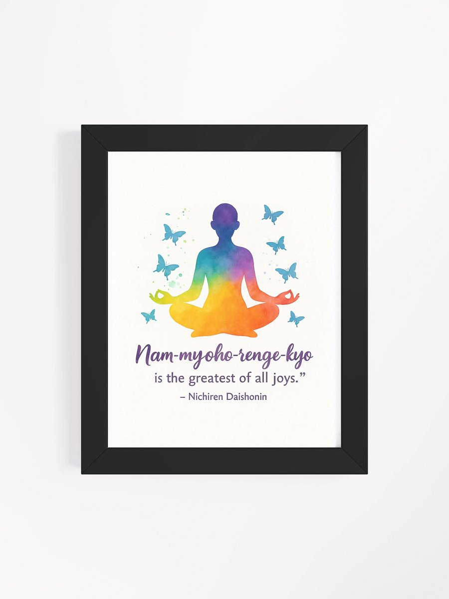 Nam-myoho-renge-kyo Joy Quote Poster product image (71)