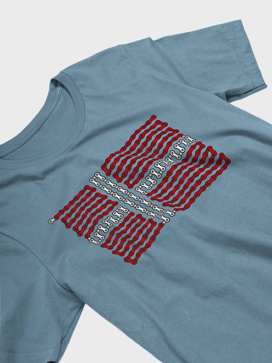 Denmark Bike Chain Flag on Darker Color Supersoft Tee product image (2)