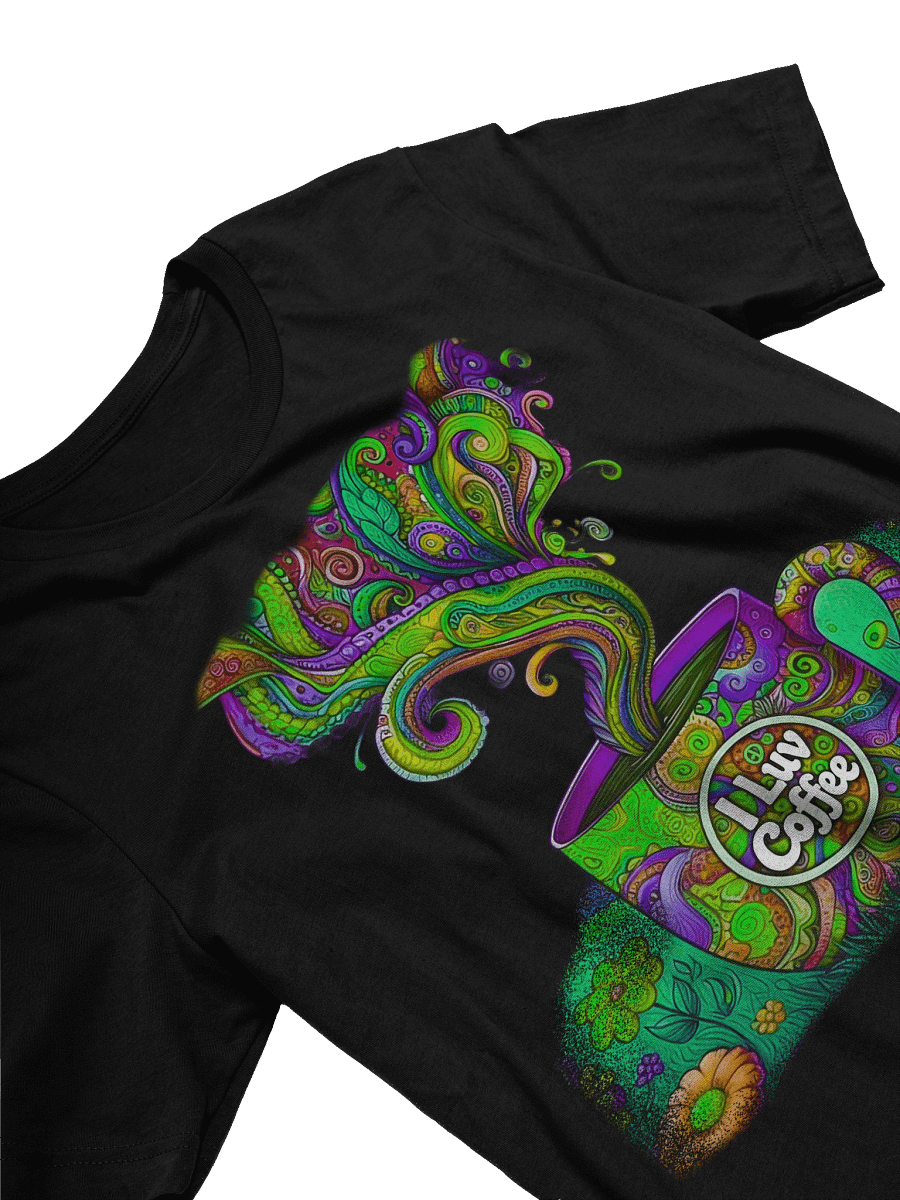Psychedelic Coffee Love T-Shirt product image (3)
