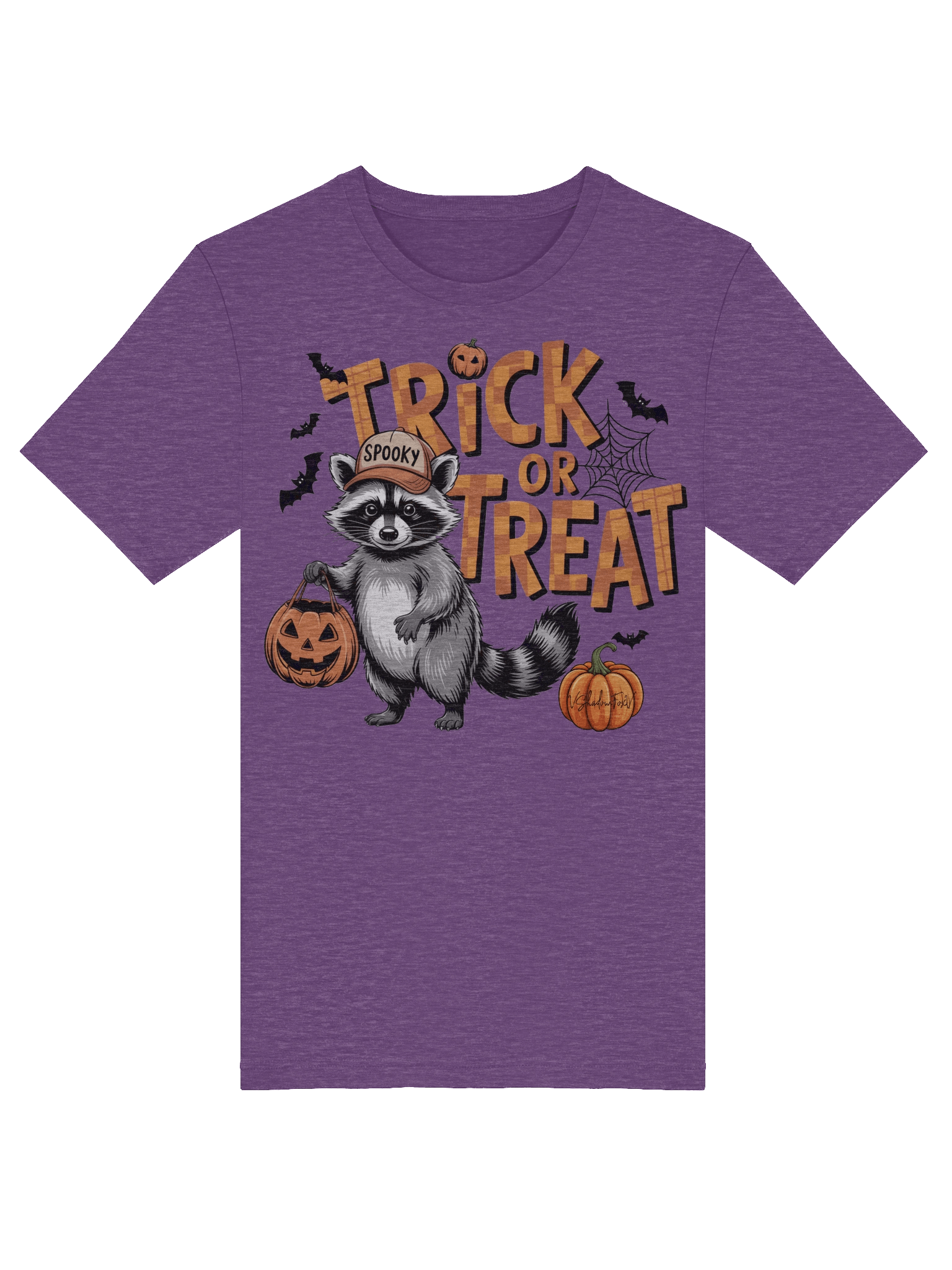 Raccoon Trick or Treat Unisex T-Shirt product image (4)