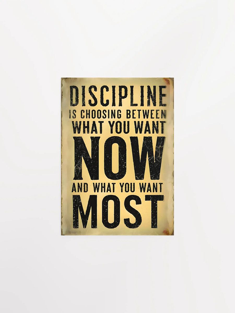 Get Disciplined - Quote Poster product image (3)