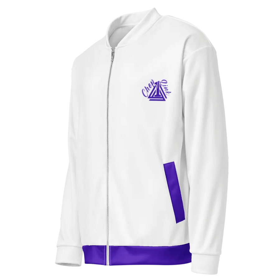 White and Blue Royalty Bomber Jacket product image (3)