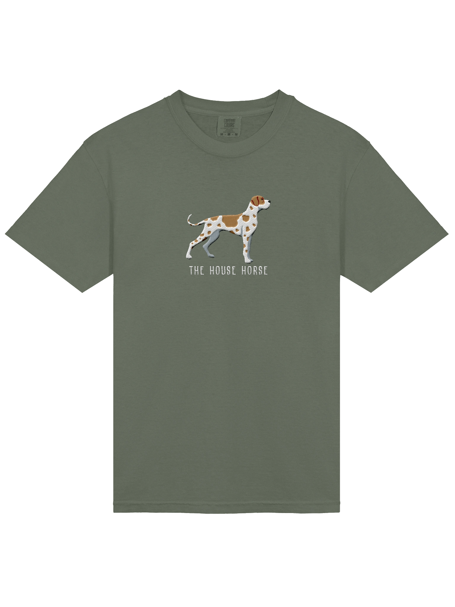 The House Horse T-Shirt(Embroidered) of a Great Dane(Fawn Harlequin) product image (23)