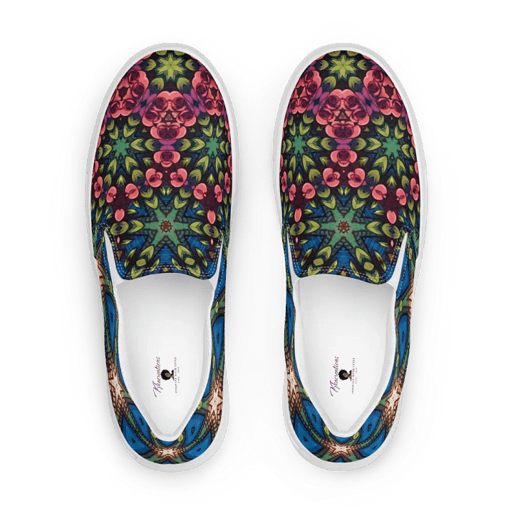 Cozy Honeycomb Canvas Slip-Ons product image (2)