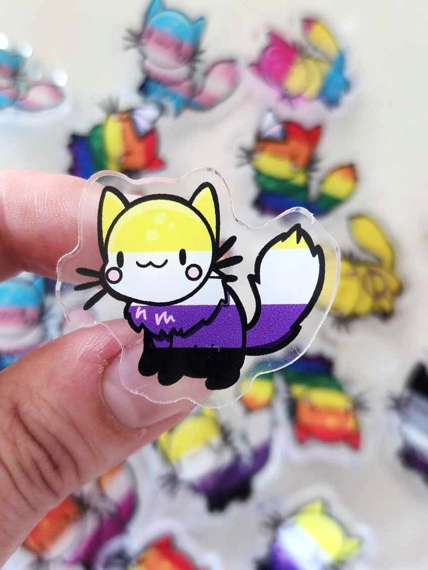 Pawsitively Proud: Pride Cat Pins product image (7)