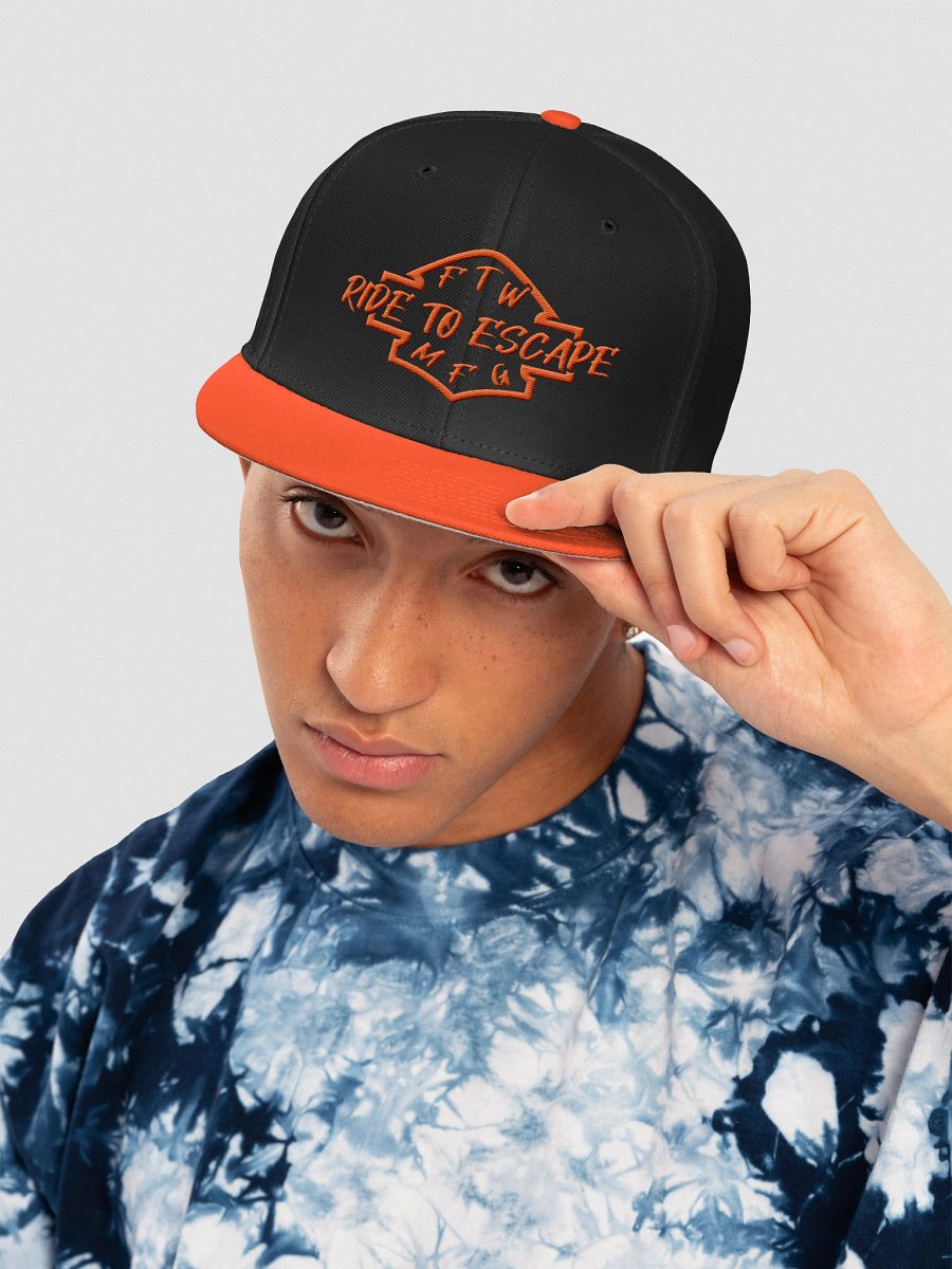 ORANGE LOGO FLAT BILL HAT product image (5)