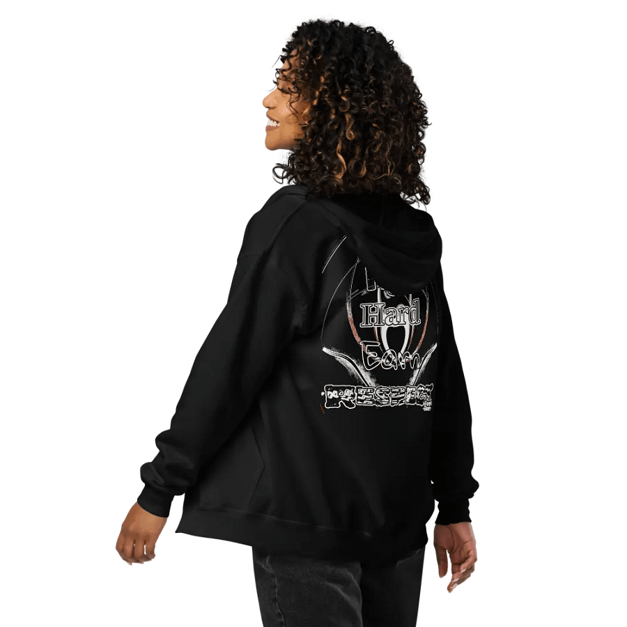 Fight Hard Earn Respect - Embroidered - Unisex Heavy Blend Zip Hoodie product image (6)