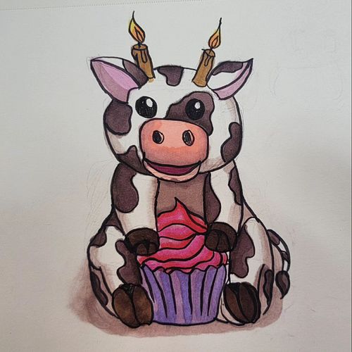 🧁🐮Beefcake🐮🧁
Thanks to @the.art.parlor for tonight's art prompt. It was a lot of fun!

#alcoholmarkers #ohuhumarkers #ohuhu @...