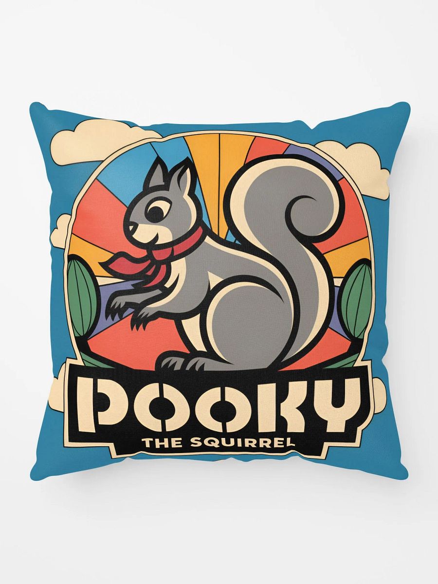 Comfy Pillow: Pooky the squirrel, Colorfuylk, Clouds and blue sky product image (10)