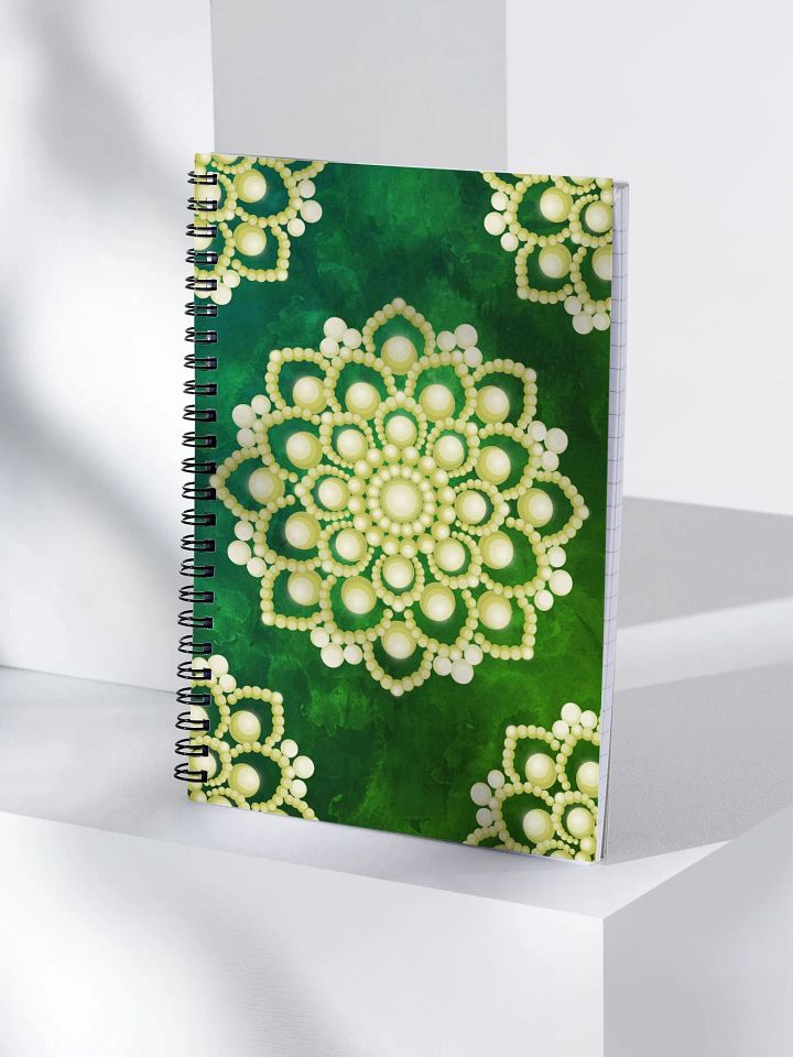 Yellow Dot Mandala Spiral Notebook product image (1)