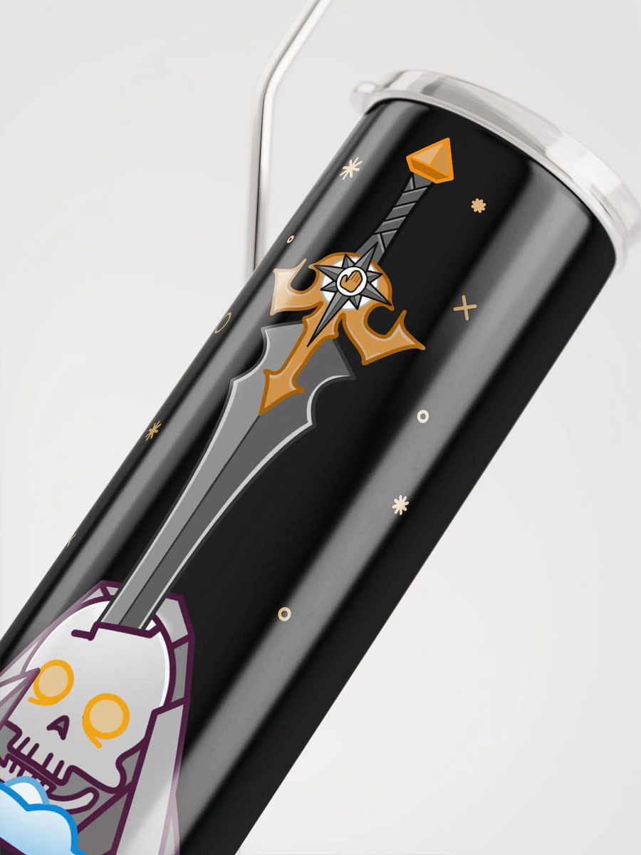 Sword in the Skull - Argent Variation - Tumbler w/Straw product image (5)